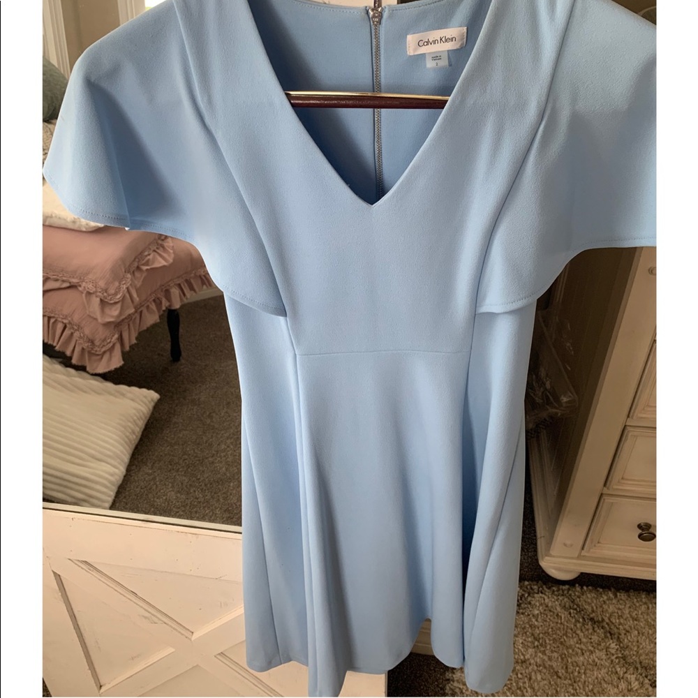 Baby blue Calvin Klein dress